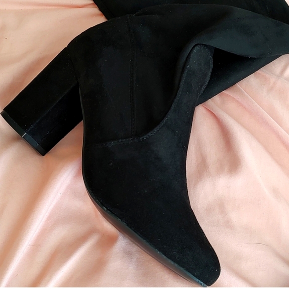 CHINESE LAUNDRY BLACK SUEDE ABOVE THE KNEE BOOTS! SIZE 7. - Picture 2 of 9